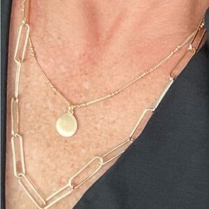 Gold Layered Necklace-Banana Republic